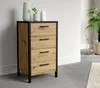 Furniture24 Kommode KIRIKUS KUSK214 met 4 lades, Productafbeelding-voorbeeld 3