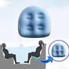 An inflatable spa cushion is shown being used in a bathtub with two people, and also as a standalone product. Produktbild-Vorschau