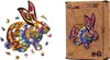 Holzpuzzle ECO FLUFFY KANINCHEN A4 PuzA4-01744 Náhled obrázku produktu 1