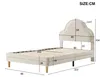 Polsterbett 90x200cm mit Kopfteil in Wolkenform, mit Produktbild-Vorschau 7