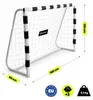 But de football 180 x 120 cm, but robuste en acier blanc, Voir les images du produit 8
