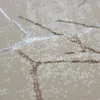 Designer Teppich mit abstraktem glänzenden Ästemuster beige Produktbild-Vorschau 2