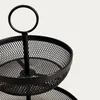 HOMLA GRIDIO Doppelstock-Rundkorb 31x26 cm Produktbild-Vorschau 3