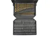 A set of drill bits and driver bits in a black case, displayed against a white background. Náhled obrázku produktu