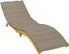 vidaXL Cuscino lettino Taupe 200x70x3 cm Tessuto Oxford Anteprima dell’immagine prodotto 3