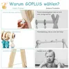 GOPLUS Baby Gym Spieltrapez, Baby Fitnesstrainer aus Holz, Produktbild-Vorschau 2