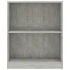 vidaXL Bücherregal Betongrau 60x24x74,5 cm Holzwerkstoff -  Produktbild-Vorschau 10