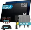 SUNNIVA® 1000W Balkonkraftwerk BIFAZIAL FULLBLACK komplett Produktbild-Vorschau 1
