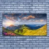 Glasbilder 140x70 Wandbild Druck auf Glas Gebirge Sonne Produktbild-Vorschau 2