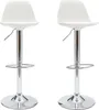 Miliboo - 2 Design-Barhocker STEEVY Weiß Produktbild-Vorschau 1