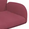 Sedia girevole vidaXL, 54 x 58 x 90 cm, bordeaux, rivestita Anteprima dell’immagine prodotto 6