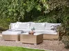 BELIANI Lounge Set Naturfarben Polyrattan und Aluminium Produktbild-Vorschau 4