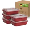 Boîte à lunch Viwares 1300 ml – Lot de 5 boîtes Voir les images du produit 1