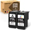 A product shot of two ink cartridges and their packaging. Produktbild-Vorschau
