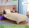 Jersey Bettwäsche 135x200cm 80x80cm Creme Produktbild-Vorschau 6