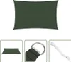 The Living Store Sonnensegel 160 g/m² Dunkelgrün 4x5 m HDPE Produktbild-Vorschau 1