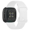 Strap-it Fitbit Sense 2 Silikon Armband Classic (Weiß) - Produktbild-Vorschau 2