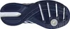 The underside of a navy and white Adidas sneaker. Voir les images du produit