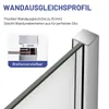 IMPTS Duschkabine 90x90cm Viertelkreis Duschabtrennung Produktbild-Vorschau 5
