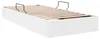 vidaXL Struttura per letto imbottita, colore bianco puro, Anteprima dell’immagine prodotto 5