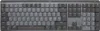 A top-down view of a gray and black mechanical keyboard. Produktbild-Vorschau