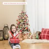 Choinka sztuczna COSTWAY 100 cm ze śniegiem i podstawą, Podgląd zdjęcia produktu 2