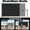 LARS360 Anthrazit Ausziehbar 180x600cm Seitenmarkise Produktbild-Vorschau 4