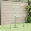 vidaXL Klatka dla kurcząt srebrna 100x105x120 cm Stal Podgląd zdjęcia produktu 2