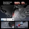Close-up view of a robotic vacuum cleaner's internal components and brushes, with marketing text highlighting features. Produktbild-Vorschau