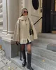 ASKSA Femme Automne Hiver Manteau Avec Echarpe Manches Voir les images du produit 4