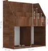vidaXL Detský regál na knihy Hnedý dub 71x30x78,5 cm Náhľad obrázku produktu 7