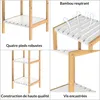 Étagère en bambou 4 niveaux Meuble de rangement avec Voir les images du produit 1