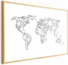 Posterpapier Poster - Geometric Map 90x60 cm Karten Produktbild-Vorschau 1