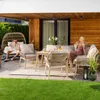 A couple enjoying a patio setting with a di volio Gartenmöbel Set Albenga. Náhľad obrázku produktu