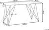 BELIANI Esstisch Schwarz Gold 80 x 140 cm V-förmige Füße Produktbild-Vorschau 7
