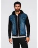 Ombre jeansjas met gebreide mouwen en capuchon, Productafbeelding-voorbeeld 23