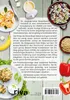 The back cover of a cookbook featuring food and text. Produktbild-Vorschau