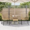 vidaXL Gartenstühle 2 Stk. Braun Poly Rattan Produktbild-Vorschau 3