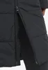 A close-up view of the zipper on a black winter jacket. Produktbild-Vorschau