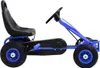 vidaXL Pedálová motokára s pneumatikami Modrá Náhľad obrázku produktu 1