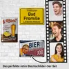 Blechschilder retro im 3er Set, Metallschilder mit Produktbild-Vorschau 2