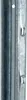 A close-up of a metal fence post with pre-drilled holes and clips. Produktbild-Vorschau