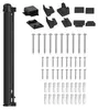 XINZI Inklapbaar trapgitter tot 150 cm, zwart, PVC Productafbeelding-voorbeeld 3