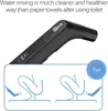 An illustration showing how to use a portable bidet. Produktbild-Vorschau