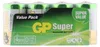 A pack of four D-sized GP Super Alkaline batteries shown in their retail packaging. Produktbild-Vorschau