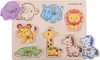 EverEarth Safari-Tiere Puzzle aus Holz – Lernpuzzle zur Produktbild-Vorschau 2