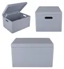 Creative Deco XXL Caja de madera gris con tapa, 40 x 30 x Vista previa de la imagen del producto 5