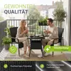 Juskys Polyrattan Gartentisch Yoro eckig - wetterfest 60x60 Produktbild-Vorschau 7