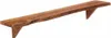 A long, narrow wooden shelf with a live edge, supported by two triangular brackets. The shelf is shown against a plain white background. Produktbild-Vorschau
