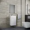 3tlg Waschplatz Waschtisch Slito Spiegel Anteprima dell’immagine prodotto 3